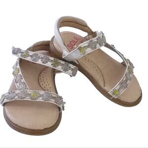 Sole Play Baby Comfort Shoes Sandals Size 6 Cushioned Girls Toddler Floral
